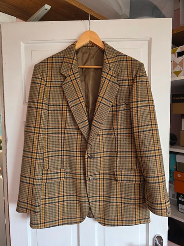 Vintage magee brown check suit - vintage,