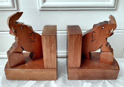 Vintage carved wooden circus - carved,