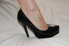 Premium 'SEX' Hotwife Anklet Ankle Chain Jewellery Nympho Horny Lover Insatiable