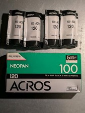4 x Fuji Neopan Acros 100 120 black and white film - expired 2012