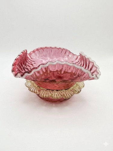 Victorian cranberry ruffled - victorian,