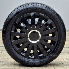 14" wheel trims/Hub Caps/Covers to fit Vw Up  ( Quantity 4 ) + badges