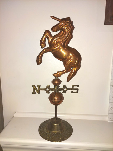 Vintage unicorn weather vane - vintage,