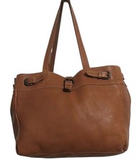 Fat Face Extra Large Brown Leather Tote Bag