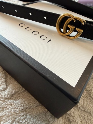 Black gucci belt women - gg,