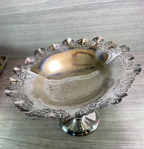 Antique silver plated - silver, tazza