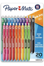 Paper Mate Inkjoy Gel Pens  20 Assorted Colors New In Pack  Pack  1951718