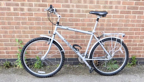 Silver raleigh hybrid bike - hybrid,