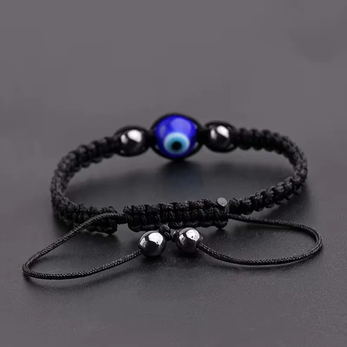 Black evil eye bracelet - bracelet, |