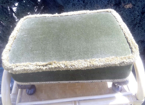 Vintage small green fabric