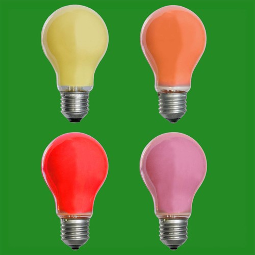 10x 25w coloured gls - gls, dimmable