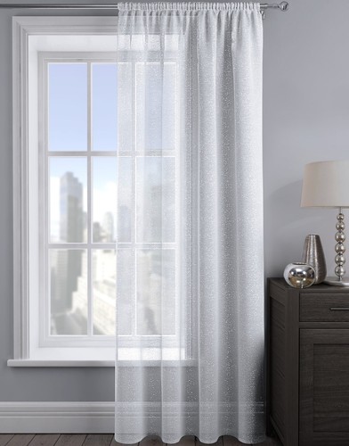 Sparkle glitter slot top voile - sparkle,