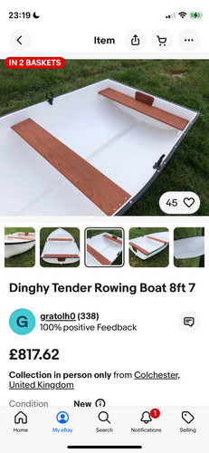 Dinghy tender rowing boat - tender,