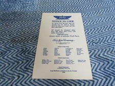 1925 1926 1927 FORD CARS AND