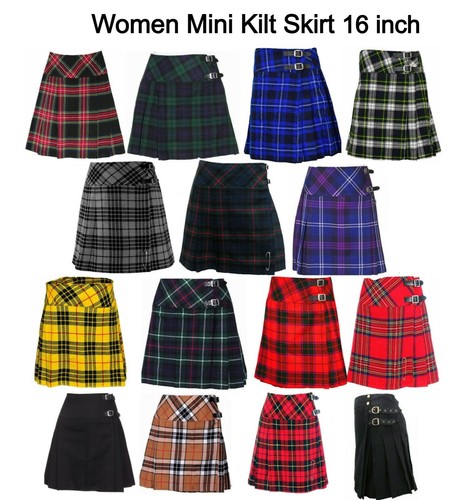 Scottish ladies mini skirt - ladies,
