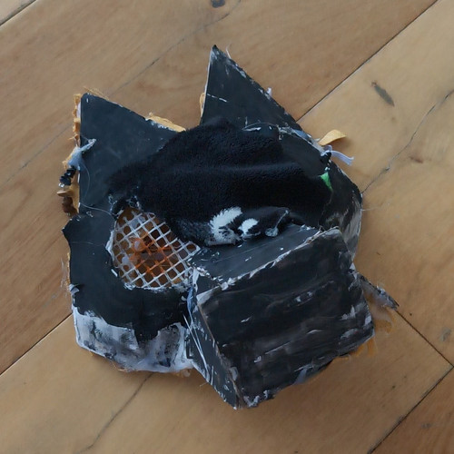 Homemade black wolf therian - homemade,