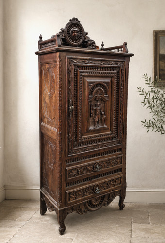 Antique carved oak renaissance - oak,