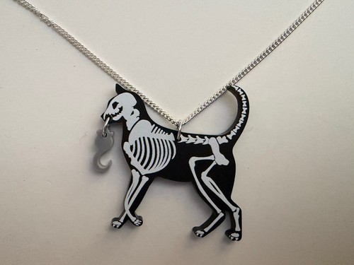 Tatty devine black cat mouse - black,