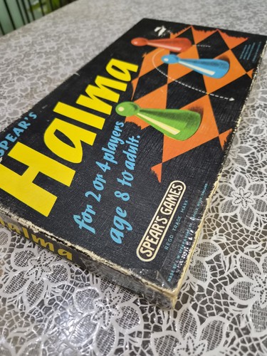 Halma vintage board game - game, by