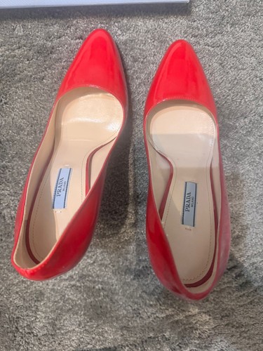 Womens prada court - prada, red