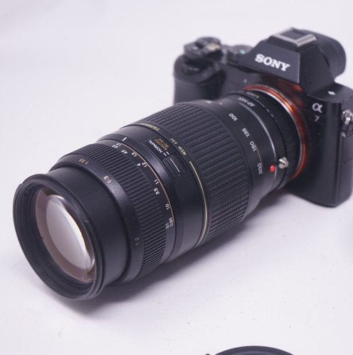 Sony mount adapted tamron - e,