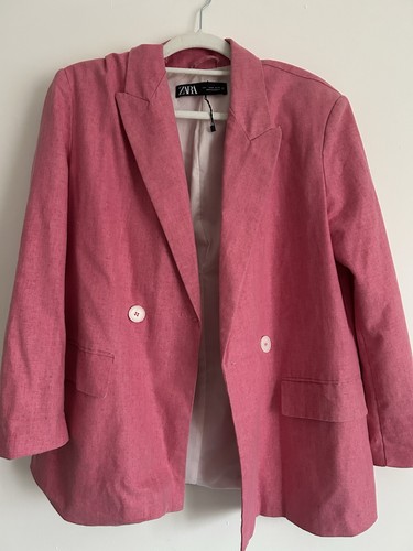 Zara women pink blazer size - zara, women's
