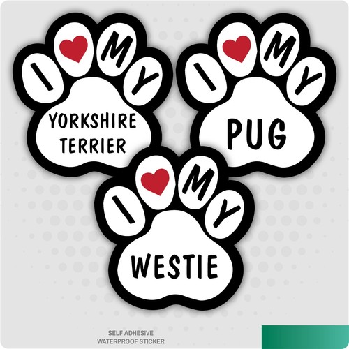 Love dog car bumper - love,