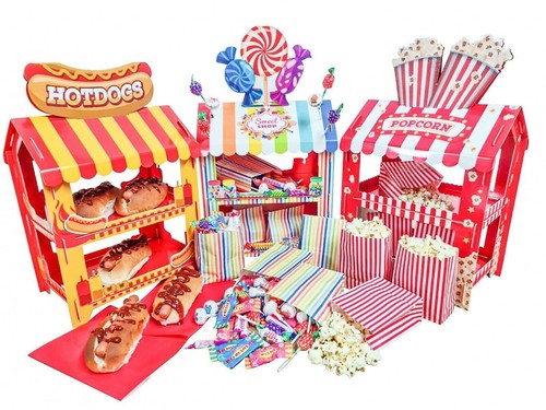 Party foods stand - foods, sweets