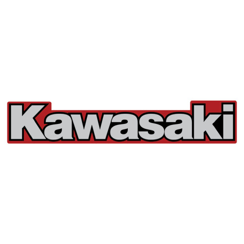 Red black kawasaki side logo - side,