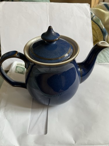 Denby imperial blue tea pot - blue,