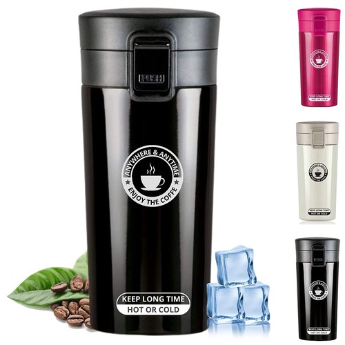 Insulated travel coffee mug - coffee,
