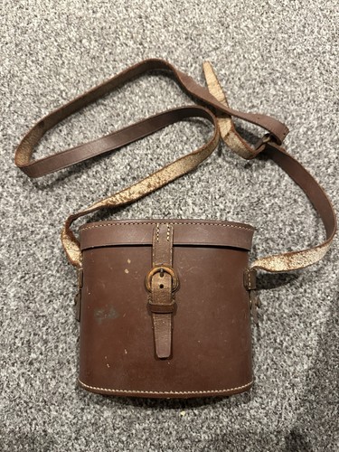 Vintage leather binocular case - vintage,