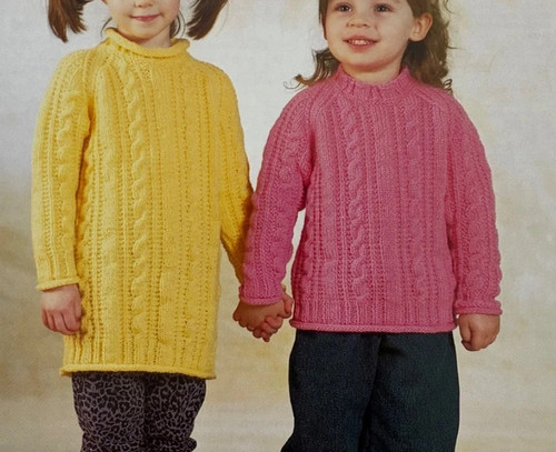 Knitting pattern girls aran - girls,