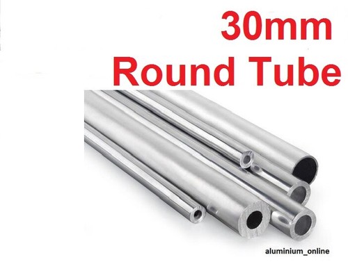 Aluminium round tube 30mm 2 - aluminium, 30mm,