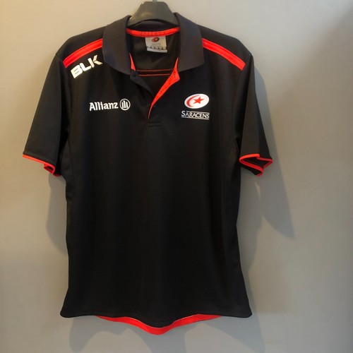 Saracens blk rugby polo shirt - saracens,