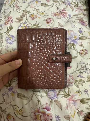 Filofax brown croc embossed - filofax,