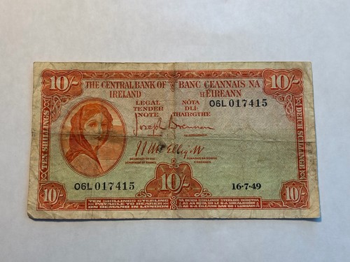 Ireland shilling banknote - 10,