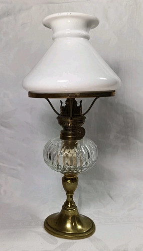 Antique oil lamp duplex burner - antique,
