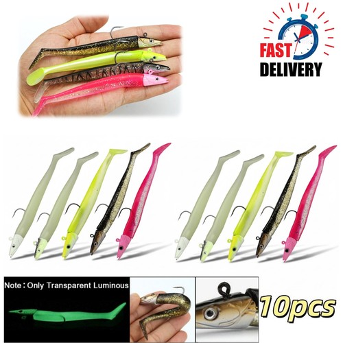 10pcs saltwater sandeel lures - saltwater,
