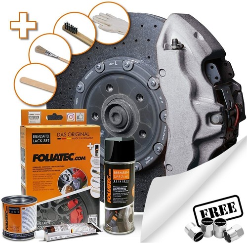 Silver car brake caliper - brake, paint