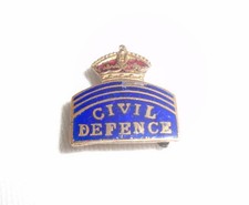 WW2 Civil Defence Enamel Lapel