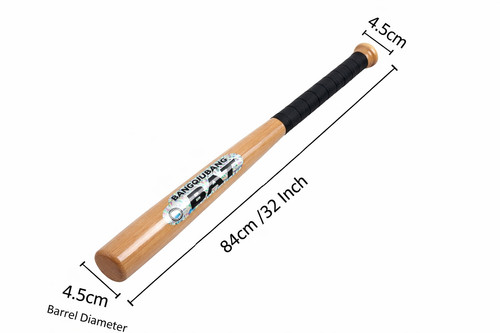 Heavy duty wooden baseball - wooden, bat