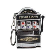 Fruit Slot Machine Keychain Mini Casino Pendant Lucky Charm Gift for Kids
