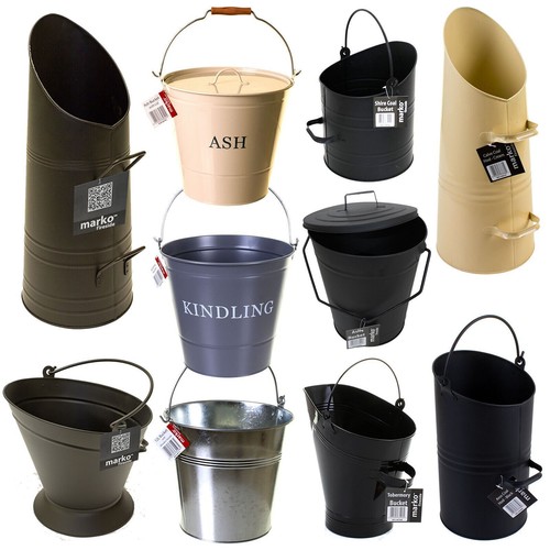 Galvanised coal bucket hod - bucket,
