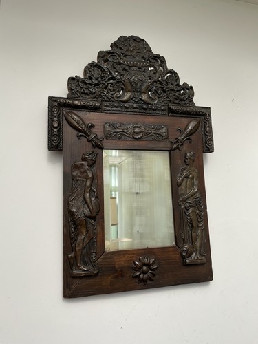 Antique bevelled edge mirror - bevelled,