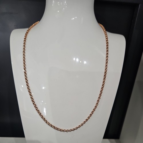 9ct rose gold - rose, belcher