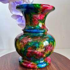 6.83lb  Rainbow Crystal Vase - Rare and Colorful Chinese Art Decorations