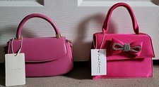 2 X Primark Handbags, Small, Pink With Straps And Top Handles, New With Tags.