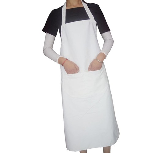2pcs white cooking apron - 2pcs,
