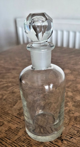 Vintage clear glass - glass, apothecary